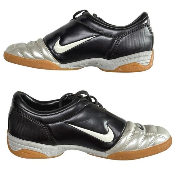 NIKE Tiempo Indoor Black R10 RONALDINHO Metallic Soccer Shoes Men US6.5 UK6 EU39 main image 6